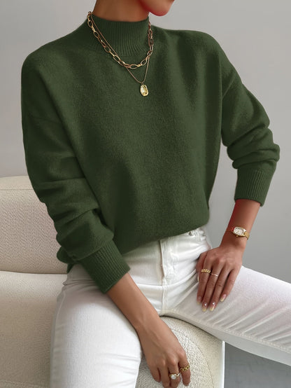 Simone | Relaxed Mock Neck Jumper