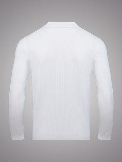 Leopold | Refined Ribbed Collared Jumper