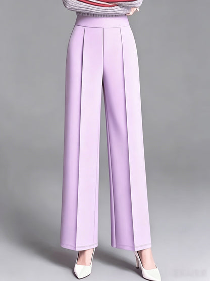 Marlene | High-Waisted Straight-Leg Trousers
