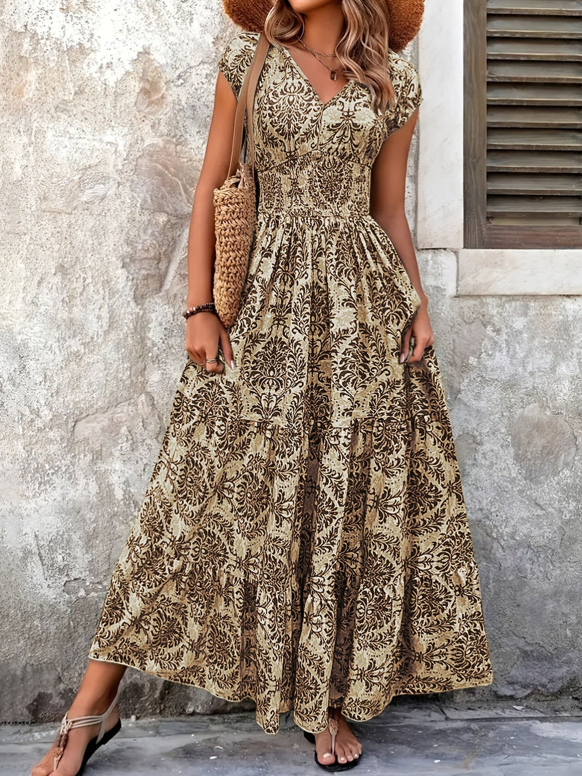 Mirabel | Bohemian Tiered Maxi Dress