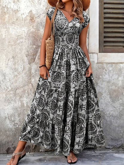 Mirabel | Bohemian Tiered Maxi Dress