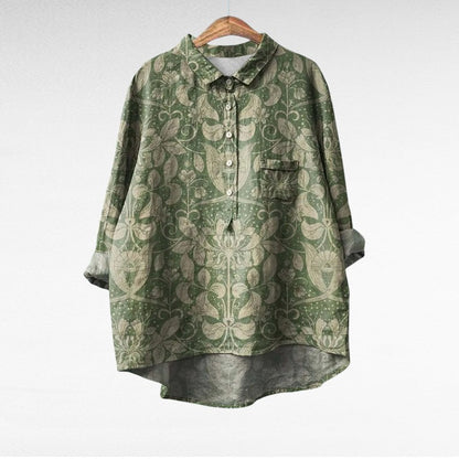 Adira | Classic Floral Pocket Blouse