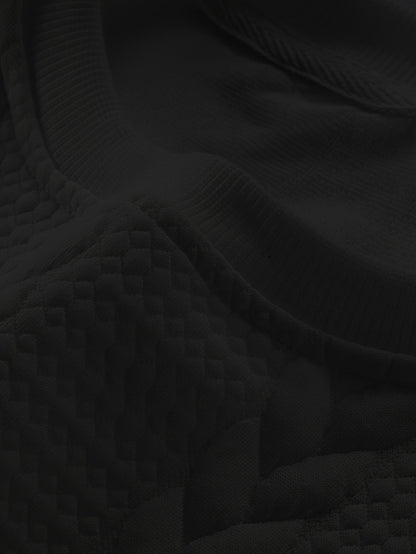 Maddox | Textured Crew Neck Sweatshirt