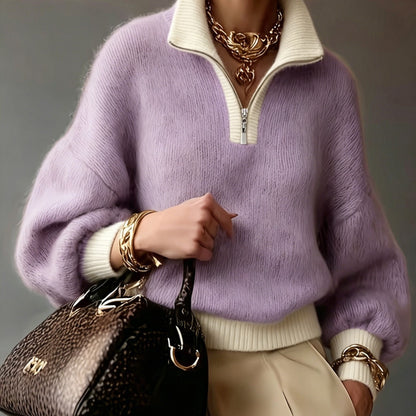 Sylvie | Relaxed Half-Zip Sweater