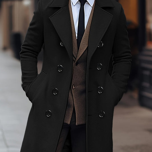 Hugh | Double-Breasted Tailored Overcoat