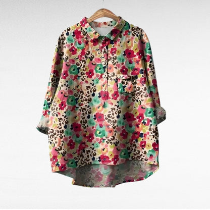 Adira | Classic Floral Pocket Blouse