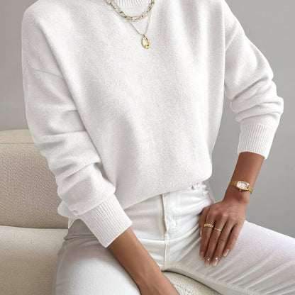 Simone | Relaxed Mock Neck Jumper