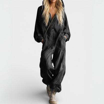 Alice | Long-Sleeve Hoodie Jumpsuit