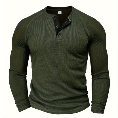Tobias | Refined Button-Placket Henley Top