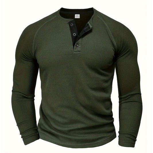 Tobias | Refined Button-Placket Henley Top