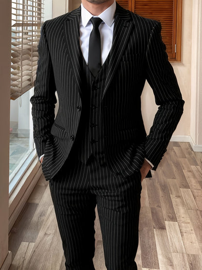 Maxwell | Pinstripe Three-Piece Suit