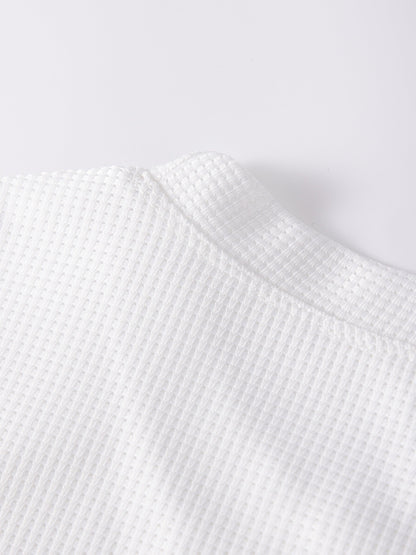 Frederick | Textured Waffle-Knit Long Sleeve Top