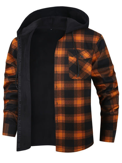 Rowan | Hooded Checked Shirt Jacket