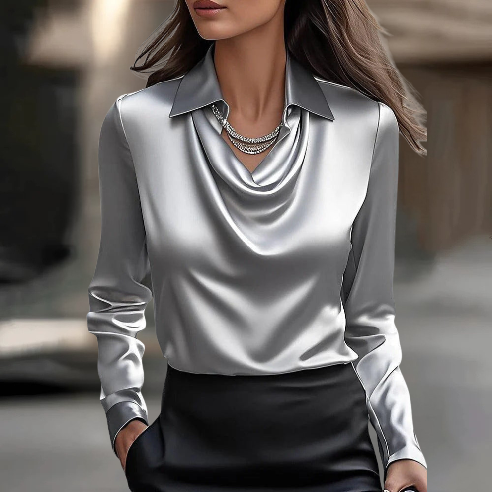 ROSANNA | ELEGANT SATIN BLOUSE