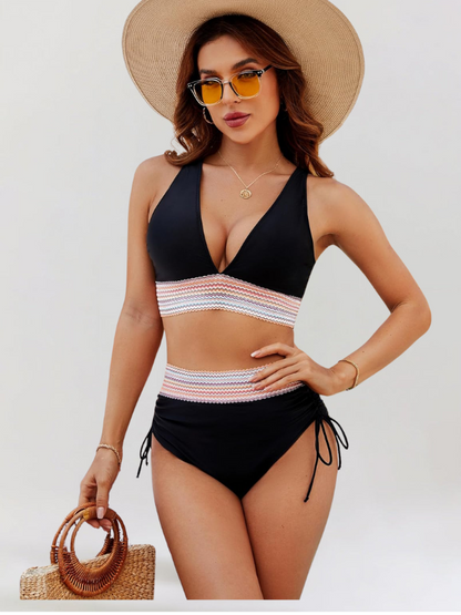 Frances – High-Waisted Bikini Set with Tummy Control