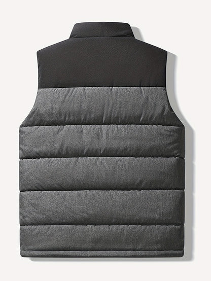 Damian | Quilted Stand-Collar Vest