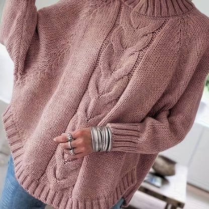 Judith | Cable-Knit High-Neck Sweater