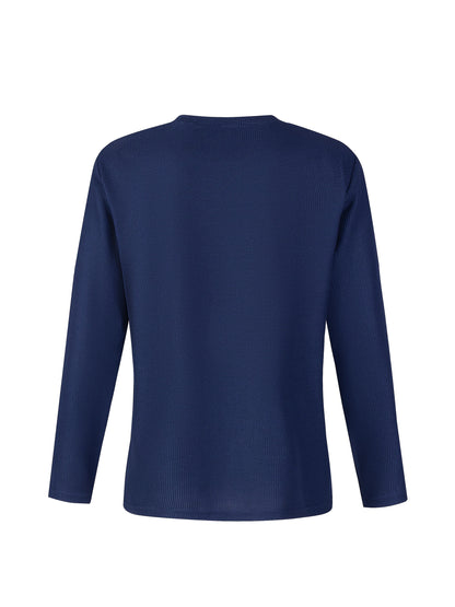 Frederick | Textured Waffle-Knit Long Sleeve Top