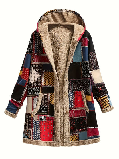 Etta | Hooded Patchwork Coat