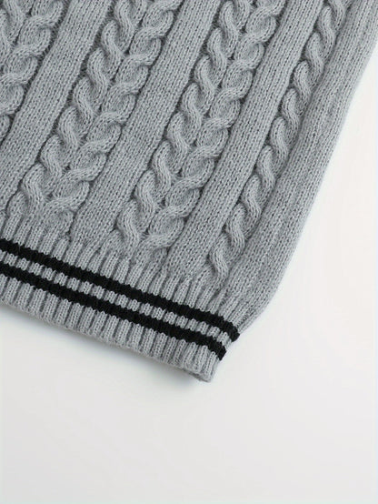 Lionel | Classic Cable-Knit Sweater Vest