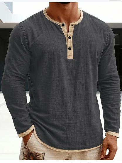 Colton | Casual Long Sleeve Button Summer Shirt