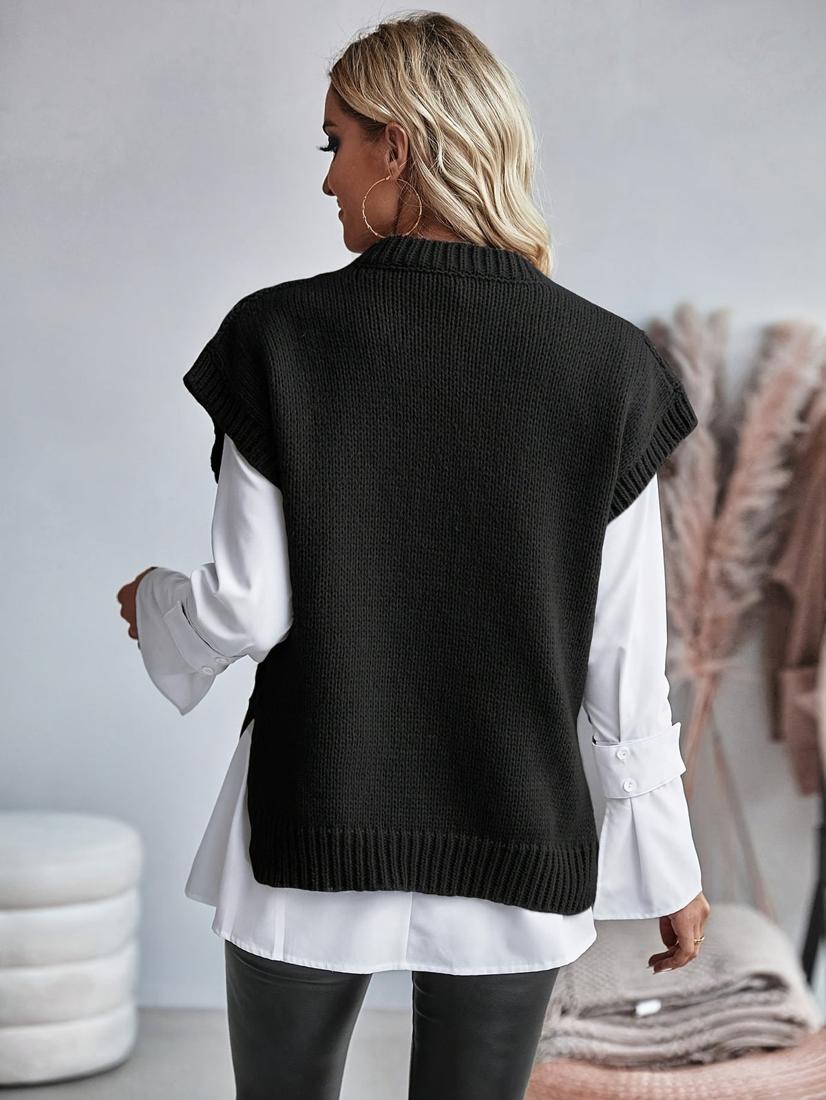 Colette | Cable-Knit Sleeveless Vest
