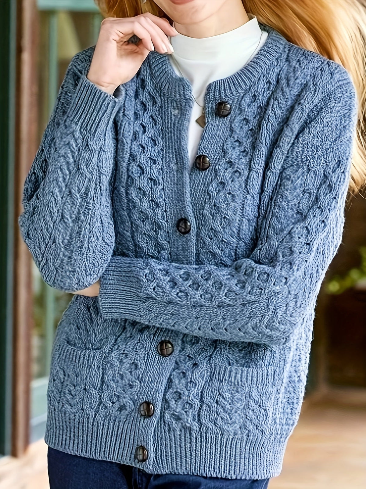 Winifred | Textured Button-Front Cardigan