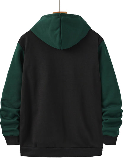 Bryson | Colour-Block Zip-Up Hoodie