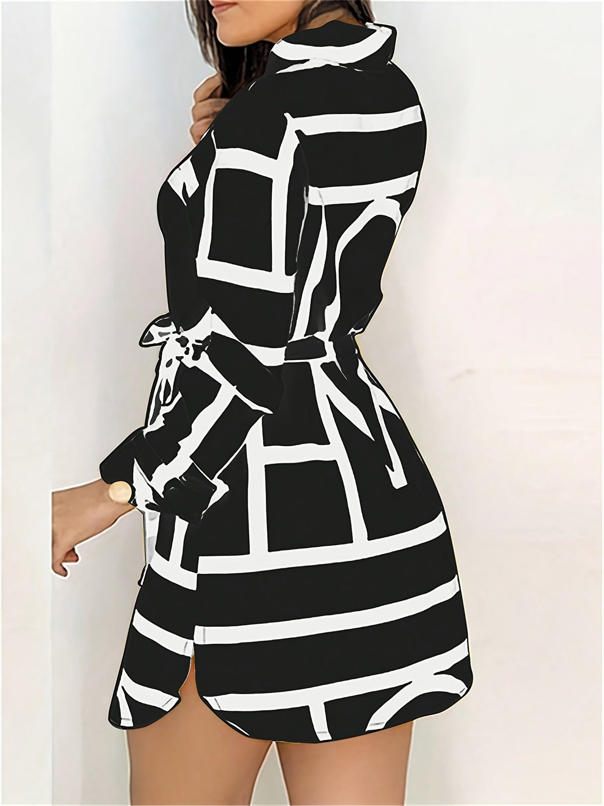 Lorena | Belted Statement Shirt Dress