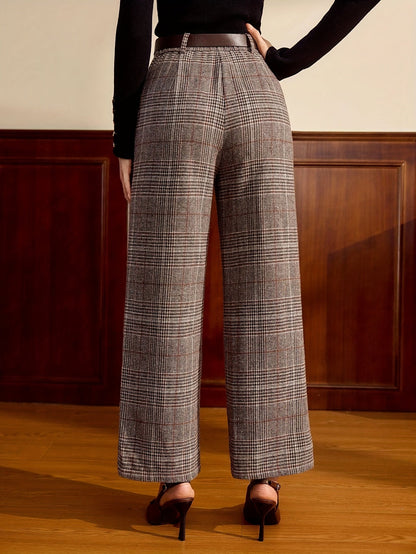 Antonia | Tailored Checked Trousers