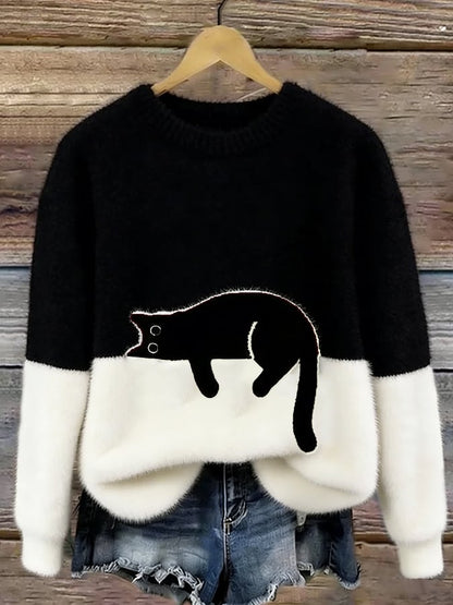 Bridget | Women's Sweatshirt with Cat Design