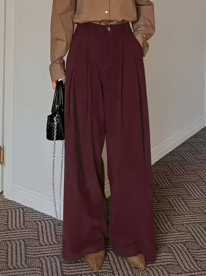 Patricia | Wide-Leg Pleated Trousers