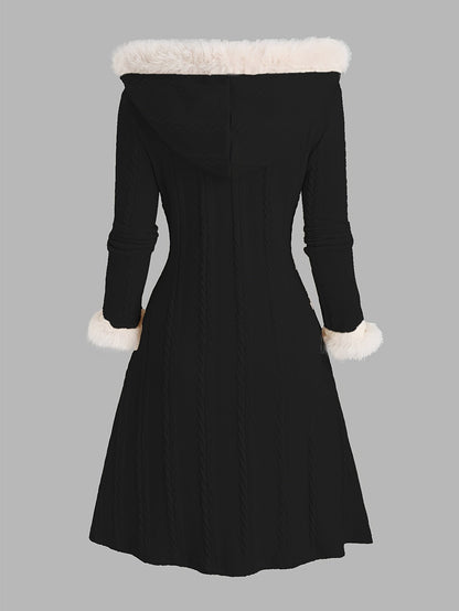 Talia | Toggle-Button Hooded Coat