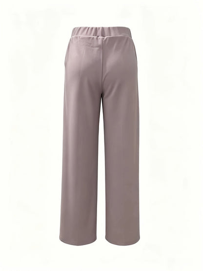 Marlene | High-Waisted Straight-Leg Trousers