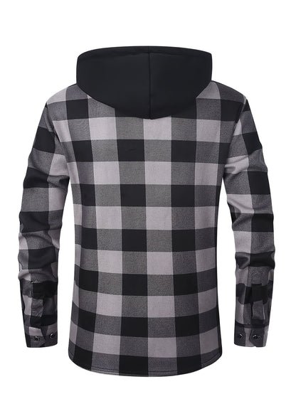 Rowan | Hooded Checked Shirt Jacket