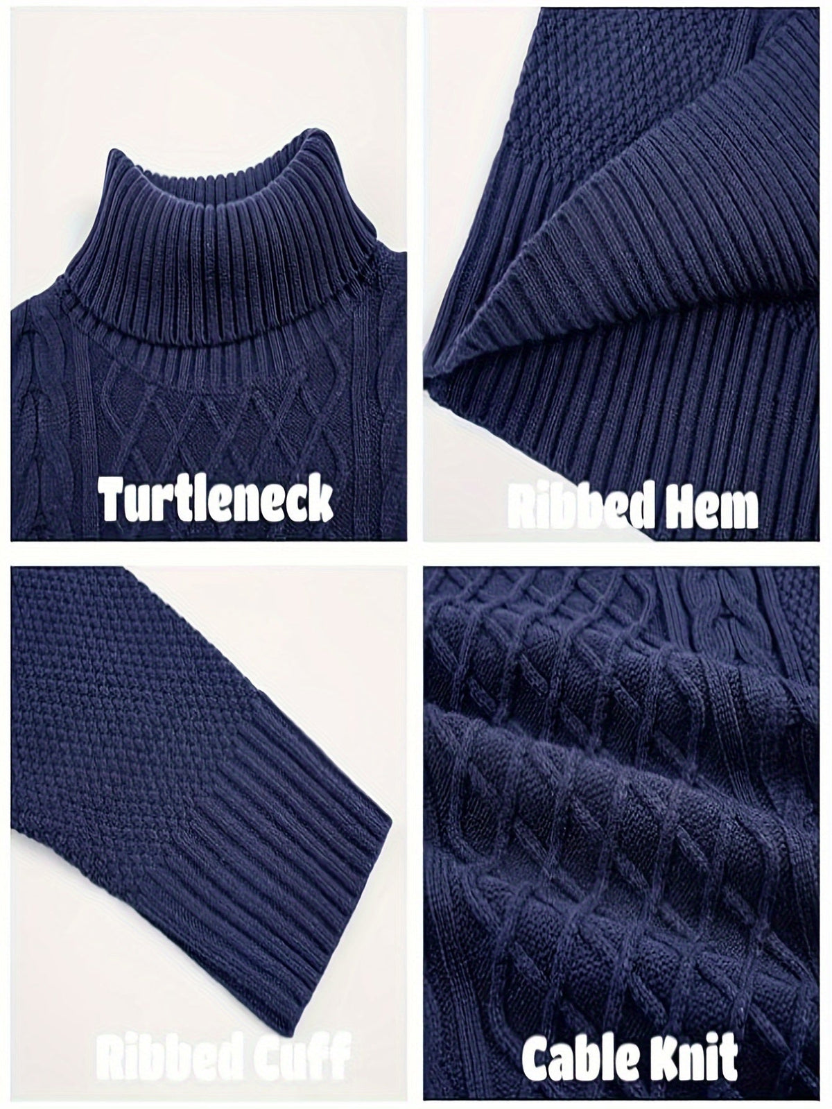 Grayson | Cable-Knit Turtleneck Sweater