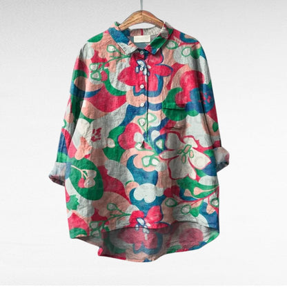 Amaya | Classic Multicolour Floral Blouse