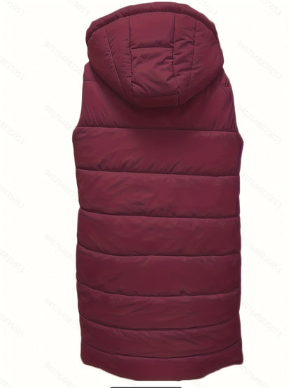 Flora | Longline Hooded Padded Gilet