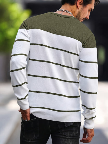 Rory | Colour-Block Striped Pullover