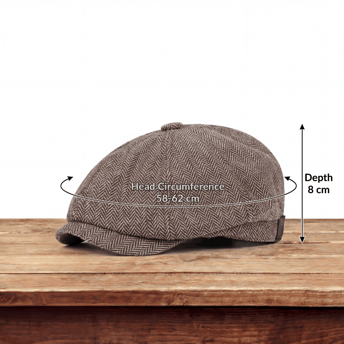 George | Classic Textured Flat Cap