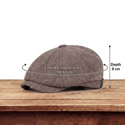George | Classic Textured Flat Cap