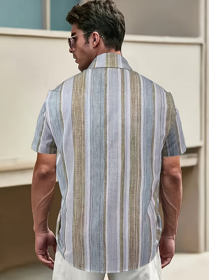 Sullivan | Coastal Striped Short Sleeve Shirt