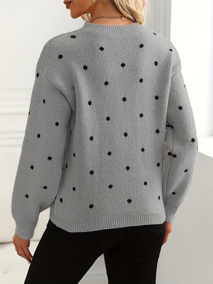 Annette | Dotted Crew-Neck Jumper