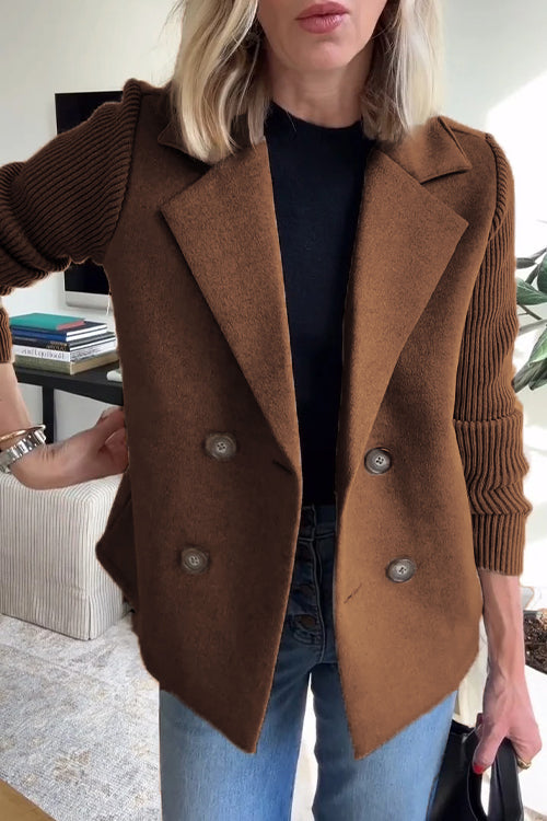 ALORA KNIT SLEEVE BLAZER
