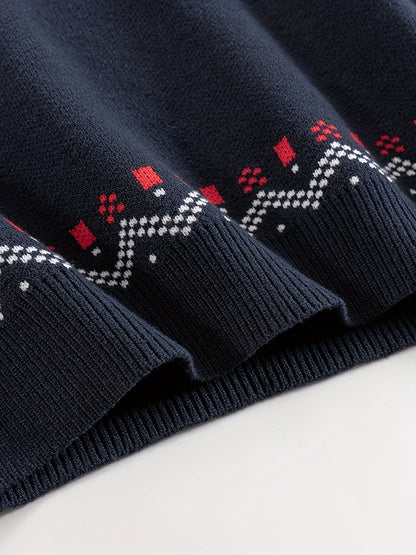 Fabian | Nordic Patterned Crewneck Sweater