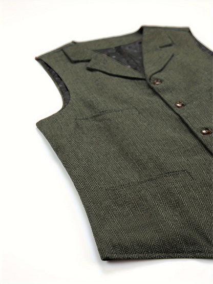 Rhodes | Heritage Herringbone Waistcoat
