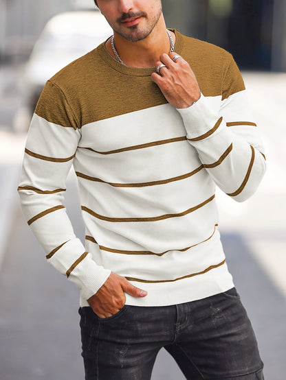 Rory | Colour-Block Striped Pullover