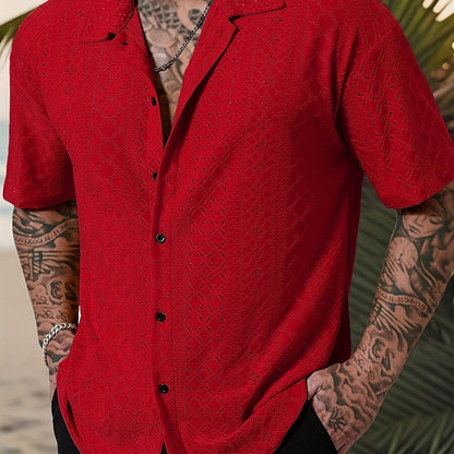 Rhett | Textured Short-Sleeve Casual Shirt