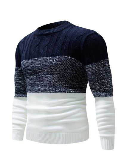 Thatcher | Colour-Block Crew Neck Jumper