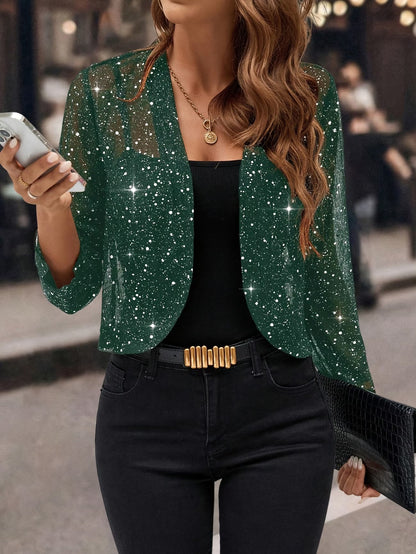 Raina | Stylish Glitter Sequin Cardigan Jacket